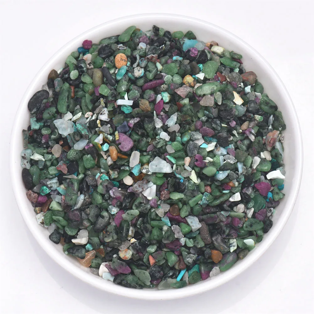 Natural Tumbled Gemstone Chips for Decorative Bedding and Vase Filler, 3-5mm