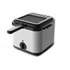 220V/1000W Integrated Self-heating Electric Fryer French Fries Machine You Tiao Machine 2.5L Household Stainless Steel Fryer 1