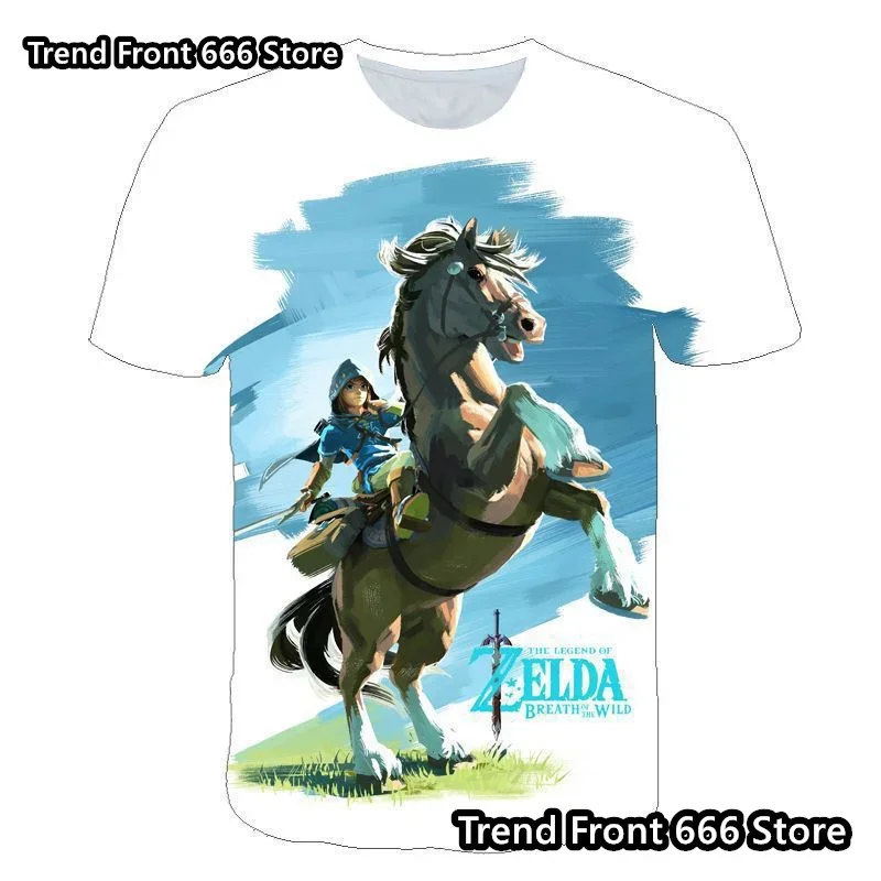 

Summer Breath of the Wild 3D Printed T-shirt Stylish Men's and Kids Short Sleeve Tops Popular Games Loose Crew-neck T-shirts