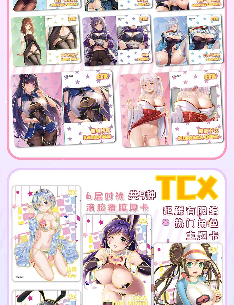 Senpai Goddess Story Collection Cards Anime Girls Party Box Swimsuit Bikini Game Card Child Kids Table Toys Family Birthday Gift