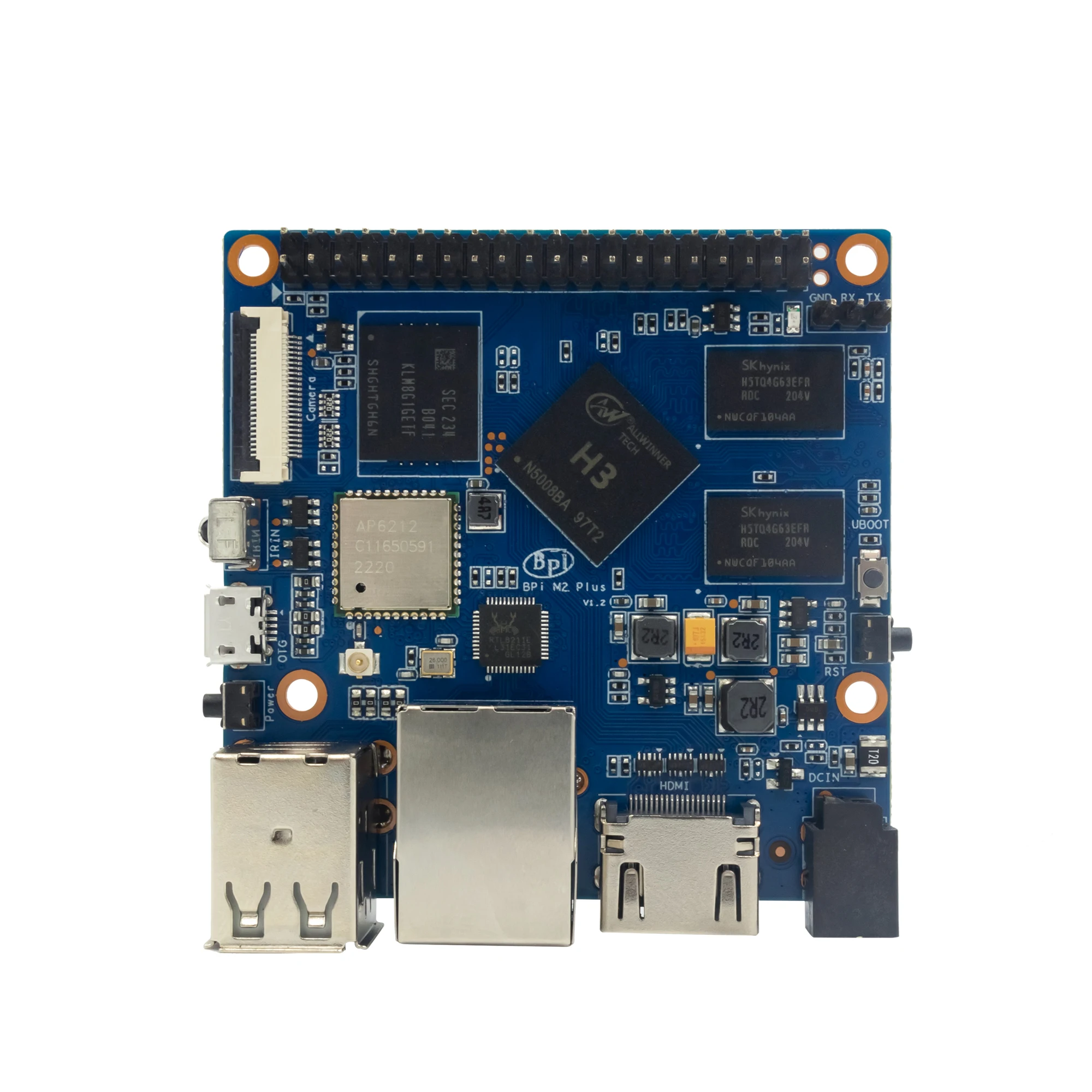 ٳ  BPI-M2 + ̽  Allwinner H3  ھ 1.2GHz Cortex-A7 1GB DDR3 8GB eMMC WiFi BT4.0  ȵ̵ 7 Linux