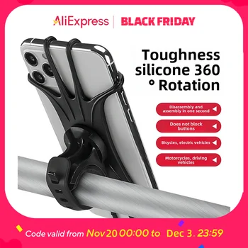 1-Pack Heavy-Duty Phone Holder - New Year's Fitness Gear for Gym Bike & Treadmill with One-Second Lock 1