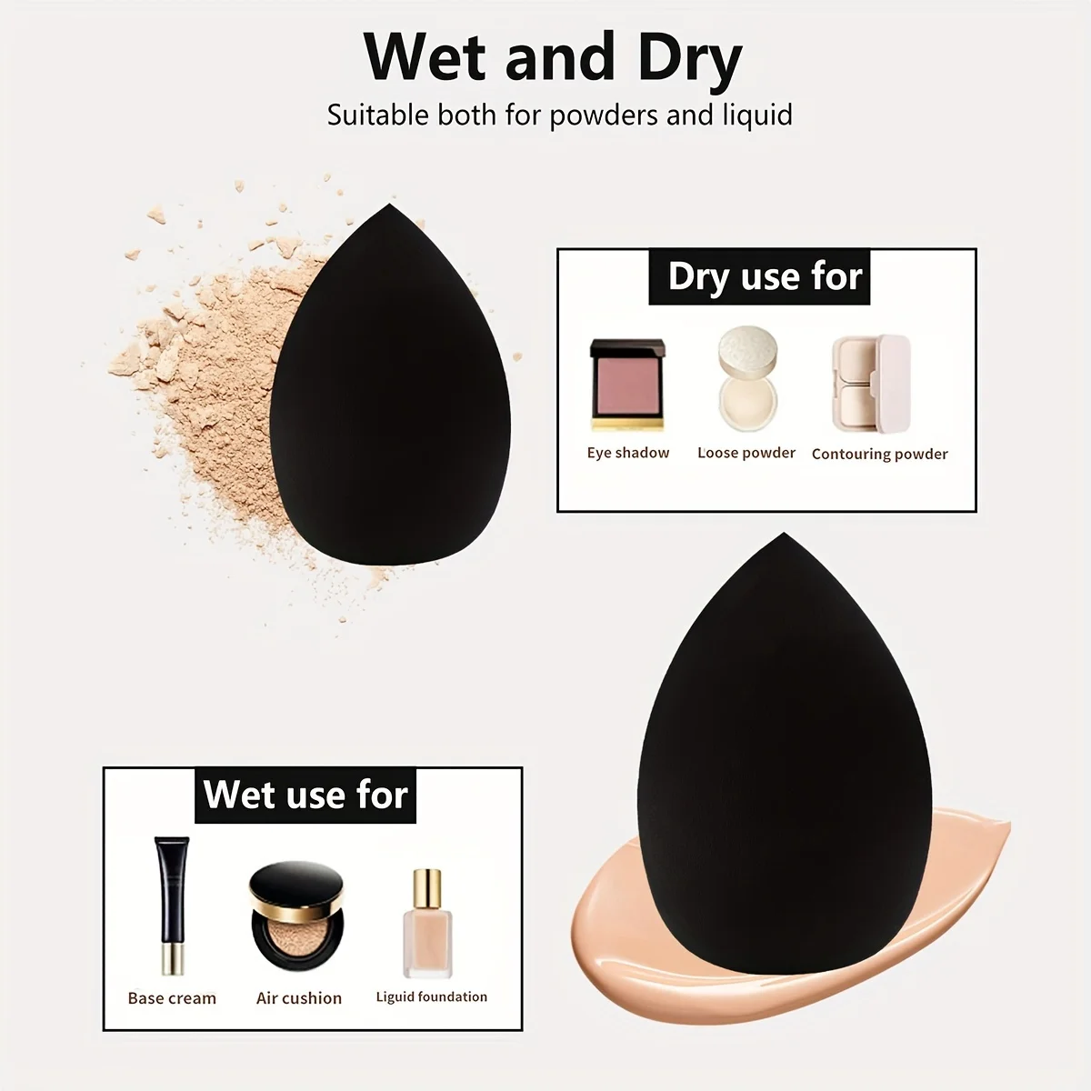 8 Pcs Beauty Egg Makeup Sponge Blenders Beauty Sponges Foundation Applicator 4