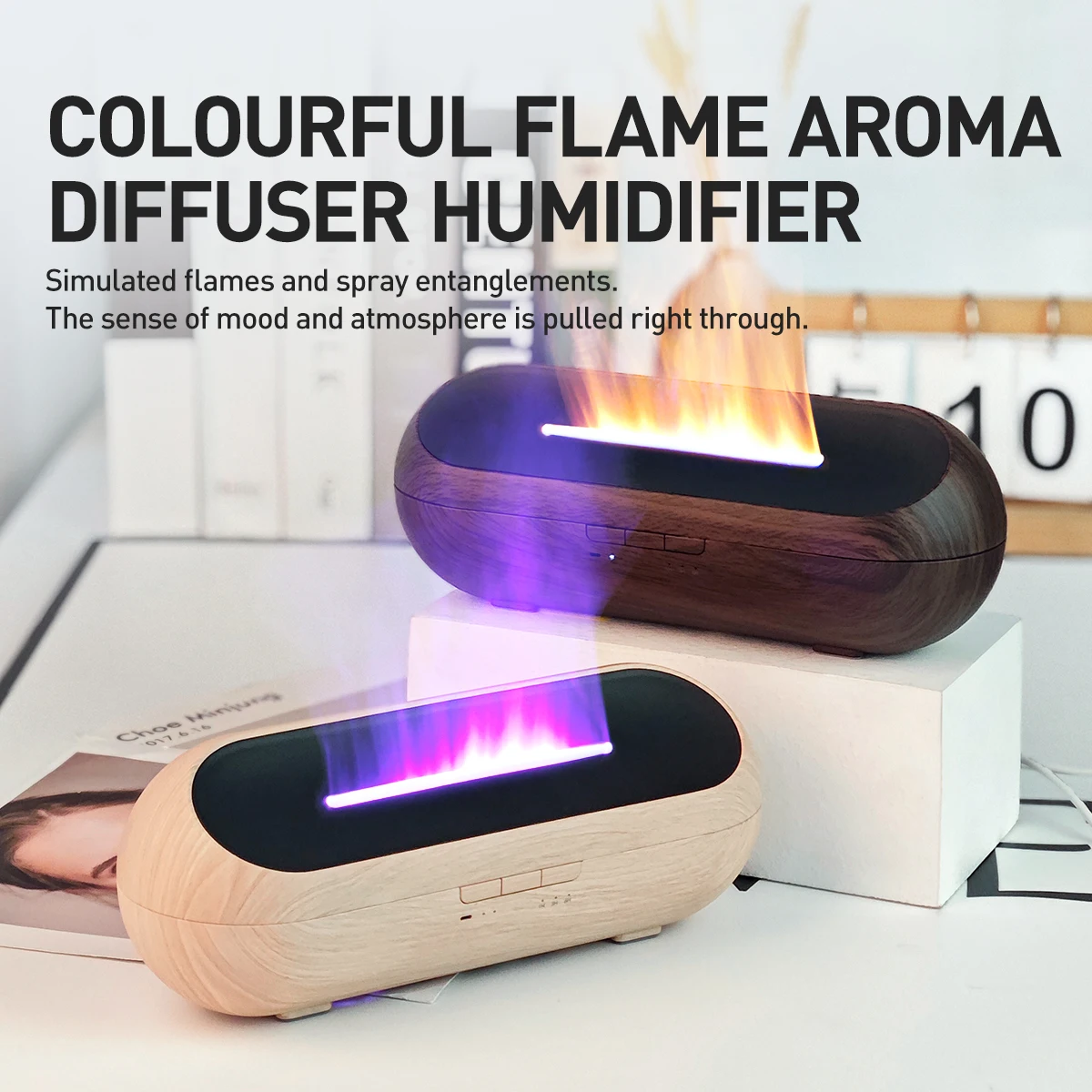 

Air Humidifiers For Home Essential Oils Diffusers For Bedroom Purifier Tabletop USB Aroma Aromatherapy Machine Remote Control