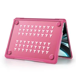 Sleek Protective Laptop Case with Foldable Kickstand - Full Coverage - Pro13 A1706 A1708 (Rose)