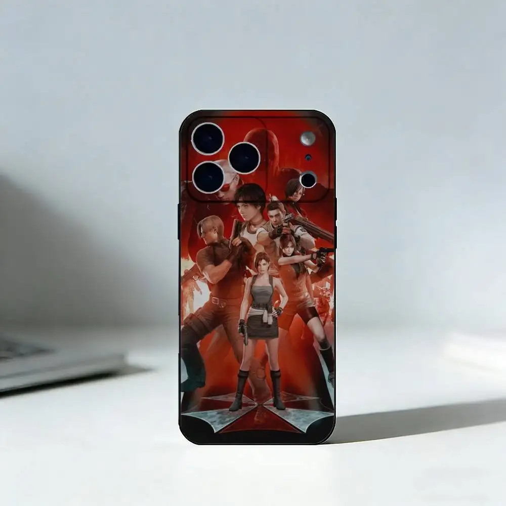 Resident Evil Black Silicone Phone Case