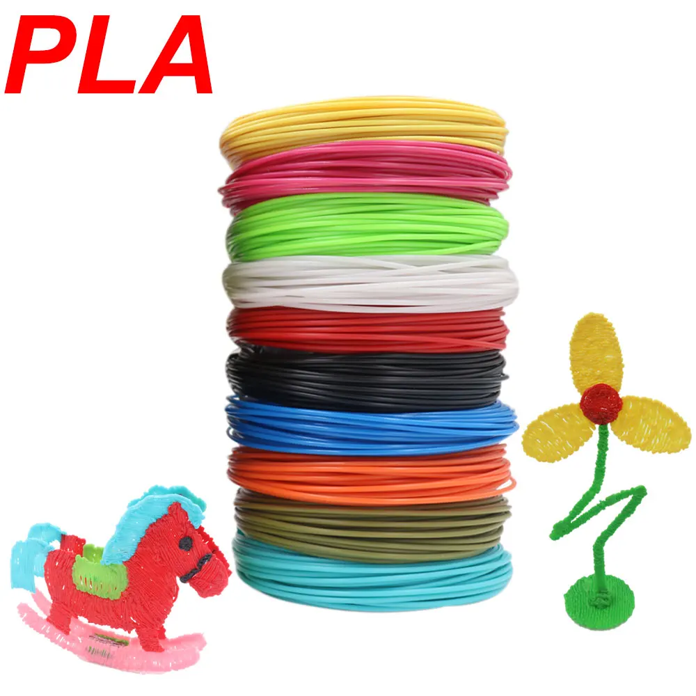 Pla Filamento de Impressão 3d Adequado para Pintura 3d Canetas de Impressão 12 Incolor e Consumíveis Seguros 175 mm de Diâmetro