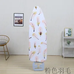 Garden Series Ironing Board Cover - Durable Heat Insulation & Anti - Scorch Protection (Pink Feather)