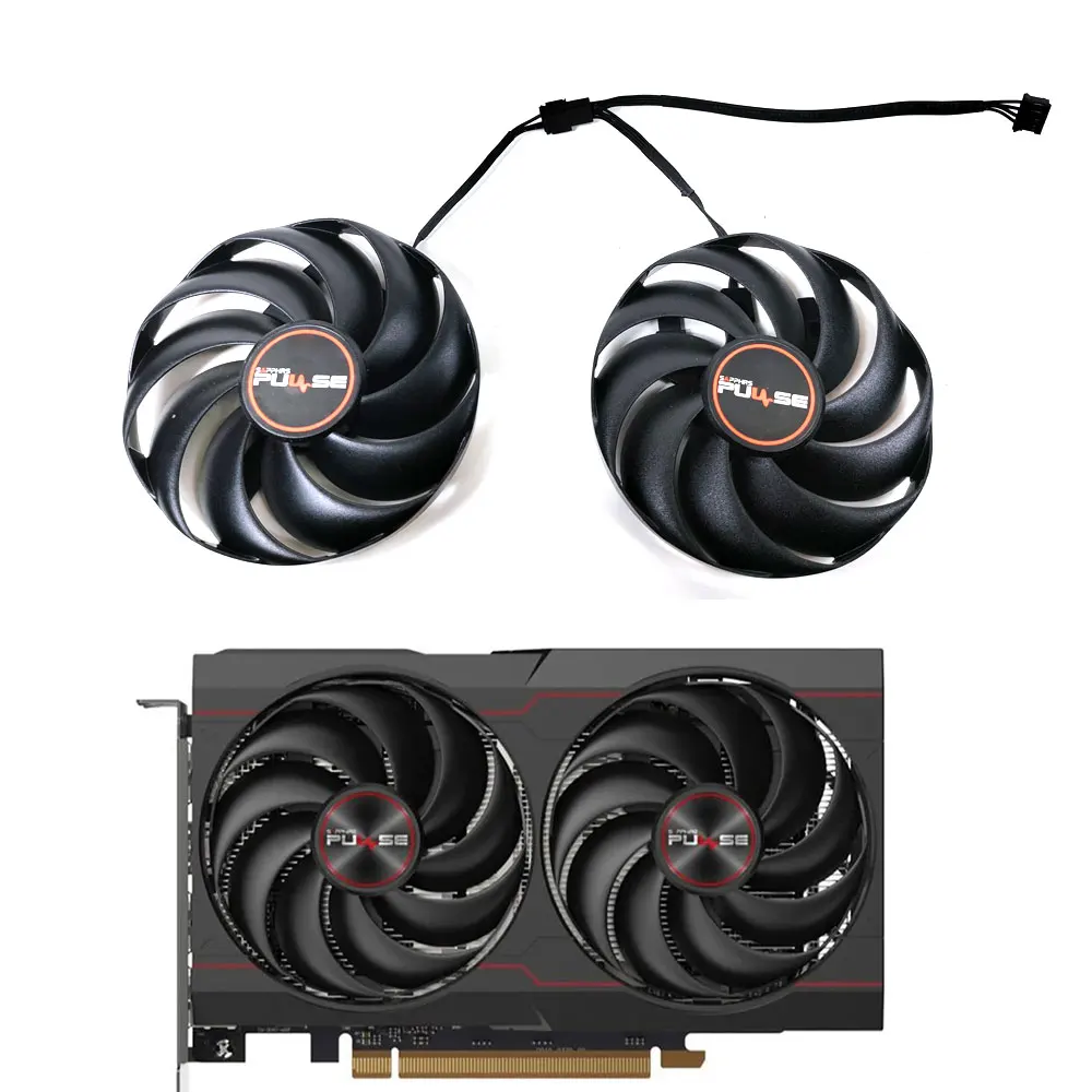 Nuova Ventola 85Mn 4Pin Cf9010H12S Fdc10H12D9-C Gpu Per Sapphire Radeon Rx 6600 Rx 6600Xt 8G D6 Platinum Edition Oc Cooling