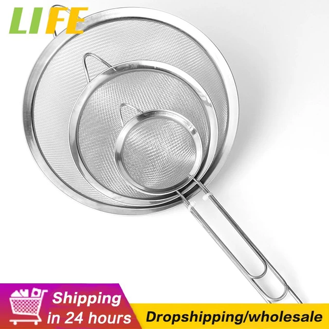 Dropship 1pc Mini Stainless Steel Oil Pot With Strainer; Condiment