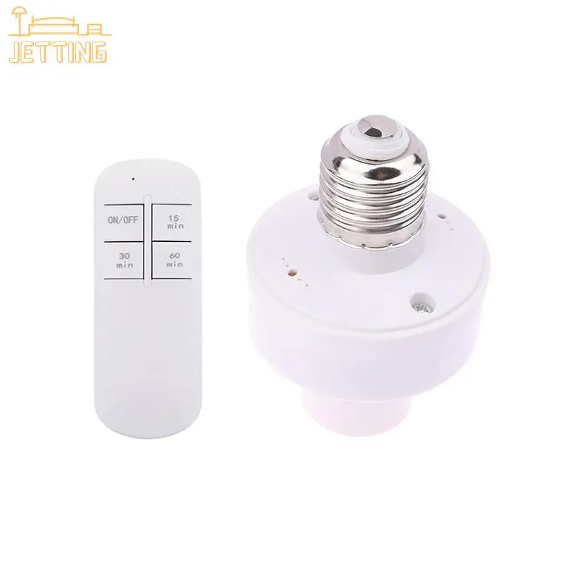 1/2PCS House Multi Light Switch Baby Room Bedroom Timer Switch Wireless Remote Control Smart Timer E27 Lamp Holder