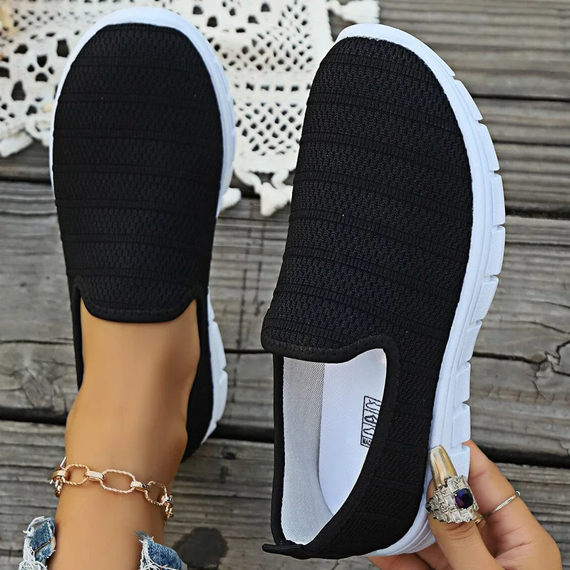 Women's Sneaker Slip On White Shoes For Woman Sneakers Lightweight Sports Shoes Women Autumn Casual Vulcanize Footwear Female