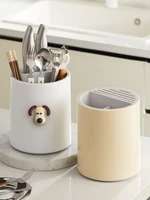 Rotating Cutlery Drain Rack Organizer Kitchen Spoon Fork Chopsticks Knife Holder Household Tableware Integrated Storage Rack 2
