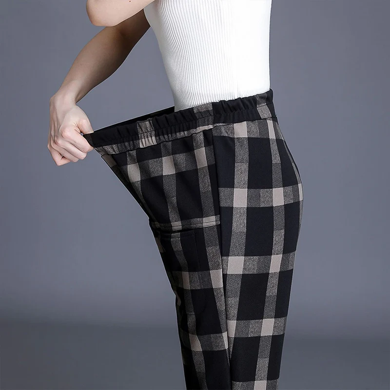 Autumn Winter KPOP Fashion Style Harajuku Slim Fit Trousers Loose All Match Casual Pants High Waist Plus Velvet Thick Harem Pant