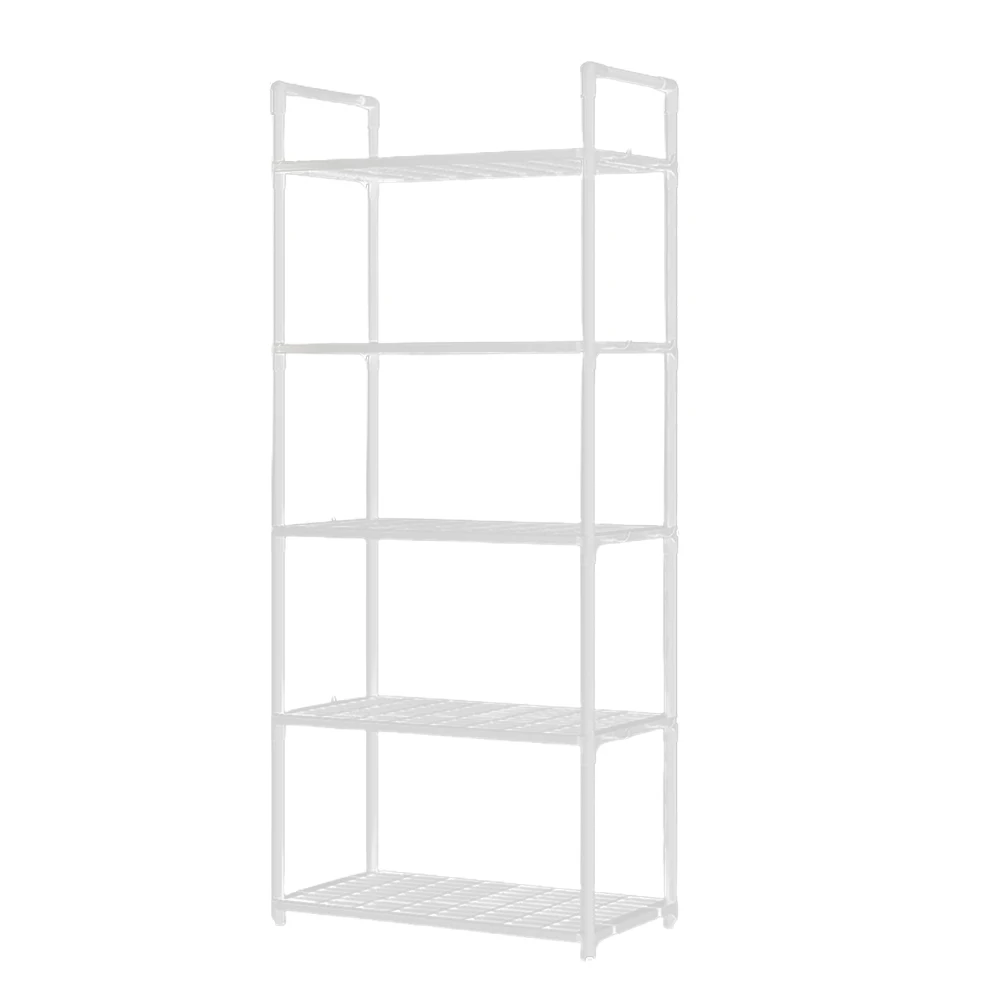 Estantería de 5 Niveles, Estante de Almacenamiento Ajustable con Capacidad para 66 Libras, Estantería Vertical para Cocina, Despensa, Armario, Baño, Lavandería, Garaje