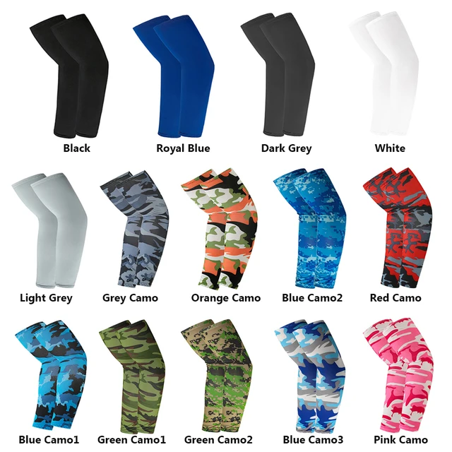 2Pcs Arm Sleeves Warmers Sports Sleeve Sun UV Protection Hand Cover Cooling Warmer Running Fishing Cycling 5