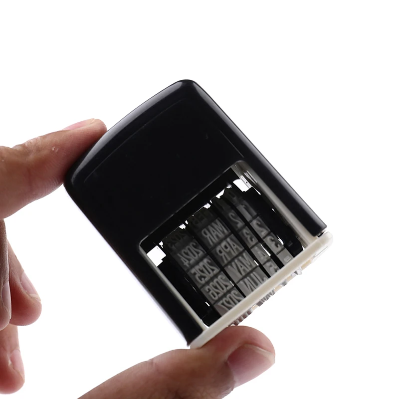

New 1PC 70*42*27mm DIY Handle Account Date Stamps Stamping Mud Set Mini Self-Inking Stamps For Office Escolar Supplies Emboss