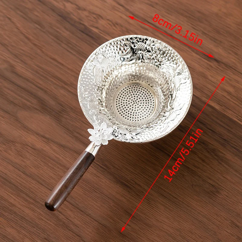 Metal Mesh Tea Strainer Stainless Steel Filter Sieve Teaware Lace Tea Drain Useful Infusers Kitchen Accessories