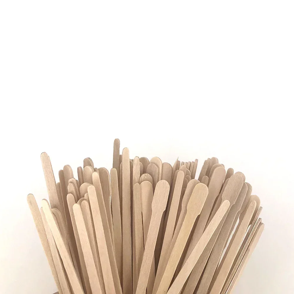 New Hot 100pcs/pack Disposable Wooden Waxing Stick Wax Bean Wiping Wax Tool Disposable Hair Removal Beauty Body Beauty Tool 5