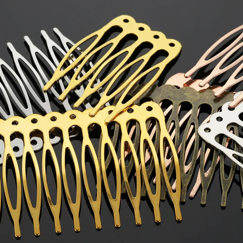 

10pcs Metal Hair Comb for Jewelry Making Hair