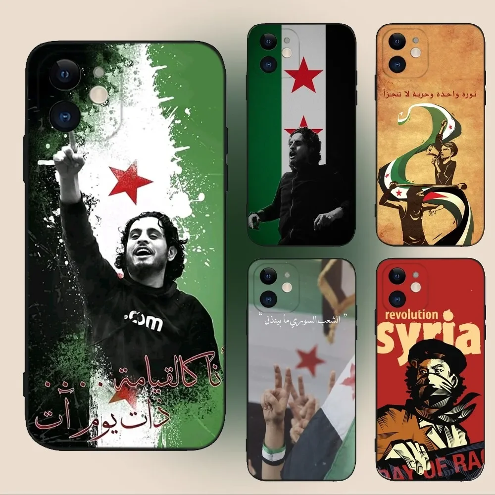 Syrian Revolution Flag Phone Case For iPhone 15 14 13 12 11 Plus Pro Max XS X XR SE Mini 8 7 Soft Silicone Cover