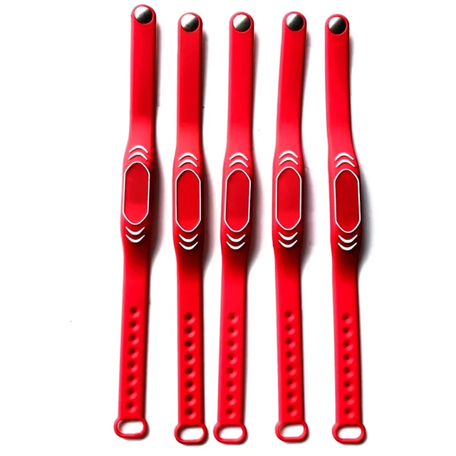 5Pcs Adjustable Silicone Waterproof Bracelet IC 13.56MHz FM11RF08 1K S50 Read Only NFC Tag RFID Smart Wristband Watch Card 4