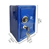Creative Mini Metal Coin Locker with Keys for Kids, Money Saving Jar, Children Deposit Security Safe Box for Case Orn 6