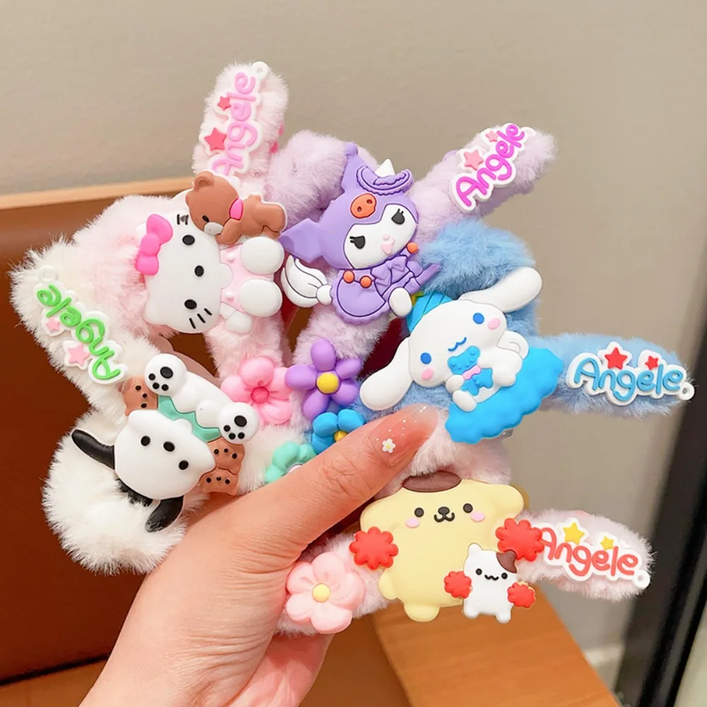 Cartoon Plush Children's Grabber Little Girl's Hairpin Does Not Hurt The Back of The Head, Hairpin Shark Clip Hair Accessory cartoon pull back cars cat cartoon press and go vehicle toys colorful kids toys for boys