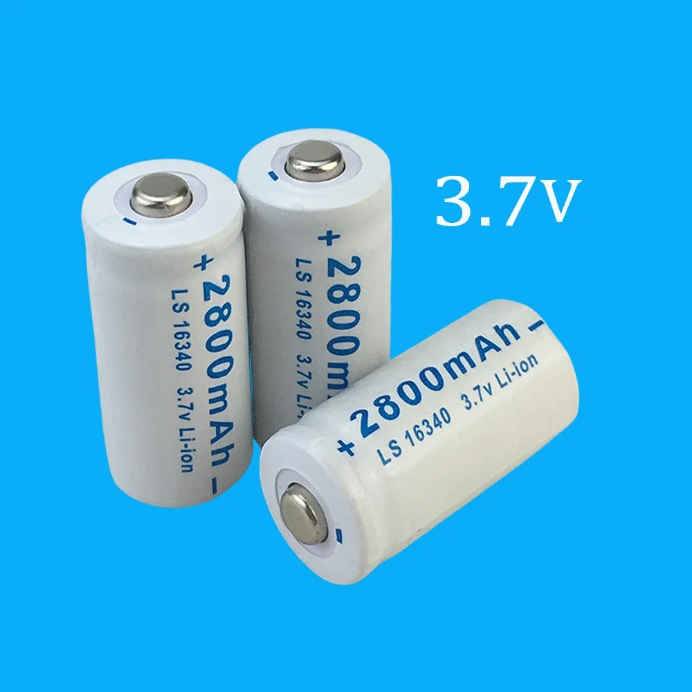 Batteria 16340 RCR 123 ICR Batteria Ricaricabile Agli Ioni Di Lio Da 2800 MAh 3,7 V Per Telecamera Di Sicurezza Arlo Caricabatterie - Foto 3