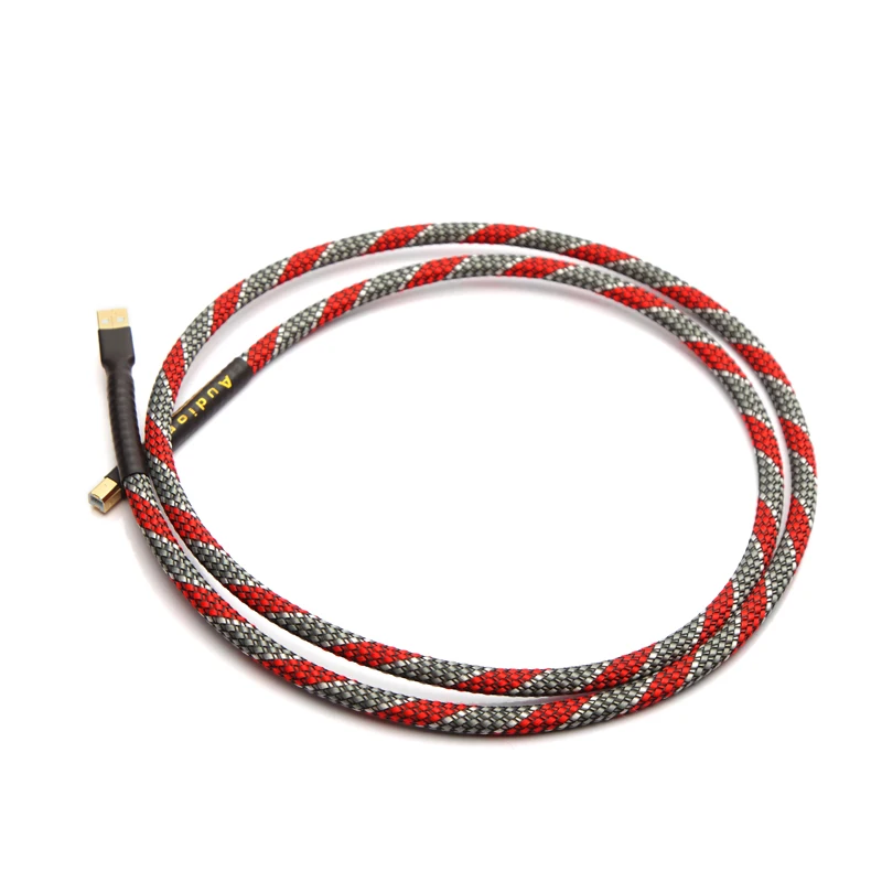 QED high-quality silver plated conductor 2.0 USB cable A-B terminal DAC decoder audio data cable