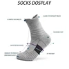 6Pairs Men's Basketball Compression Socks Breathable Sports Socks with Cushioned Sole High Elastic Anti Slip for Workout Running 2
