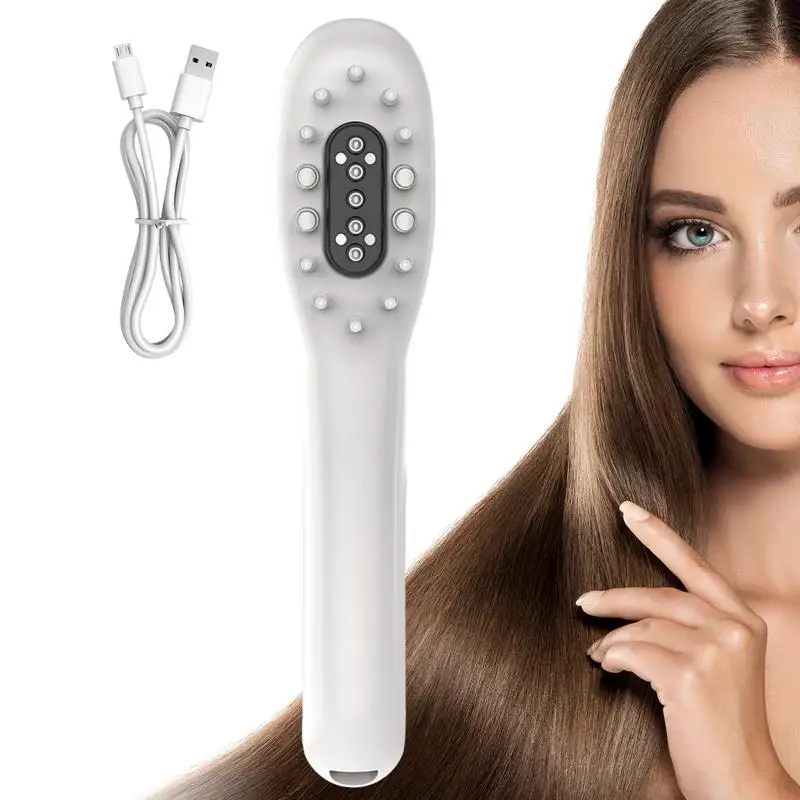 

Electric Hair Oil Applicator Massage Comb Brush And Head Massager 2-in-1 Scalp Massage Oil Applicator Root Comb For Girls Woman