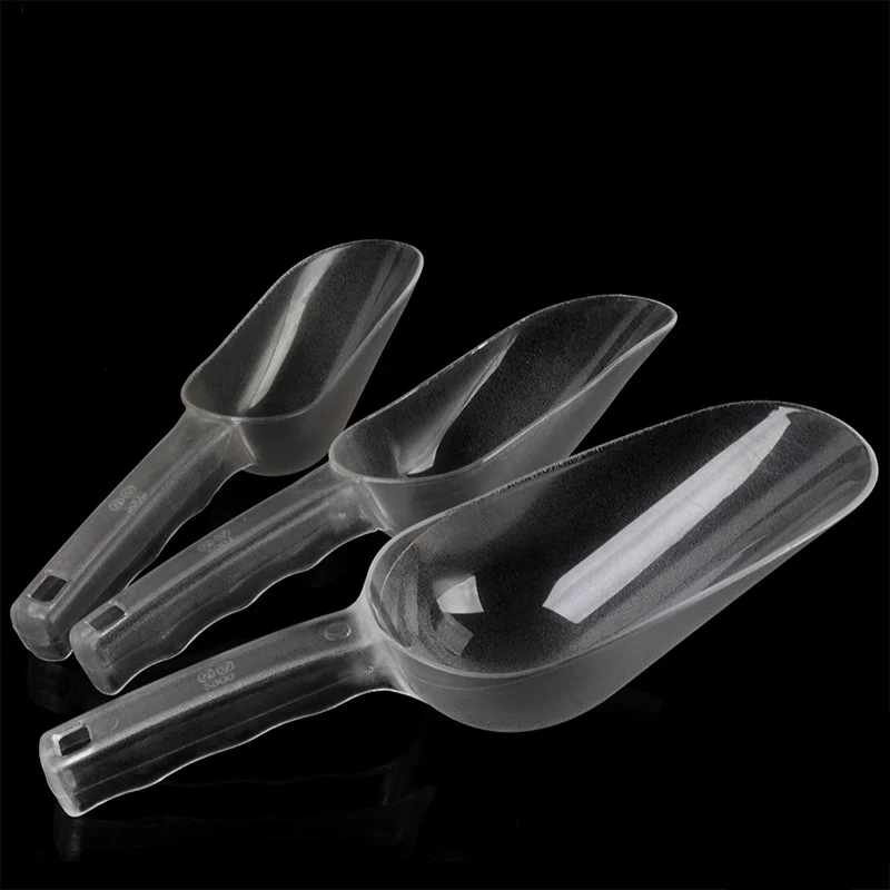 Plastic Large Ice Scoop Scale Hopper Home Kitchen Flour Food Candy Sugar Scraper Scoops Bar Garden Tools 3