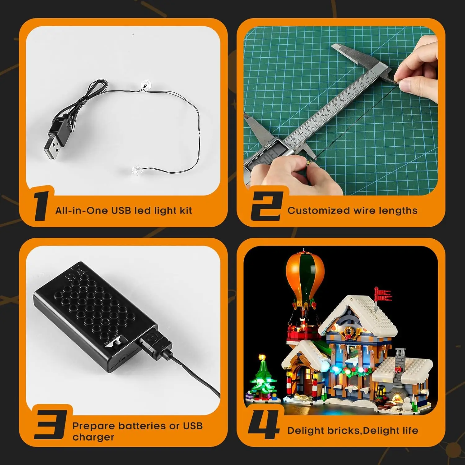 Hprosper LED Light For Lego 10339 Santa's Post Office Decorative