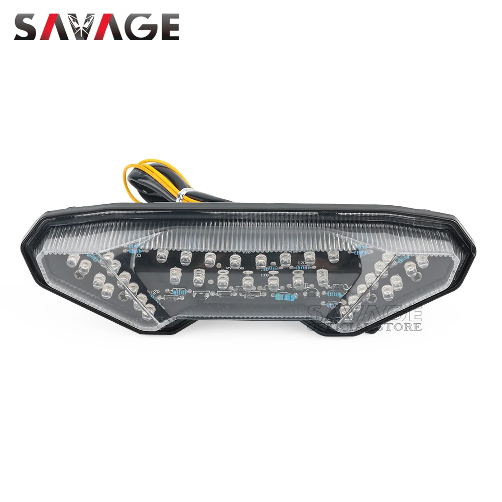 Feu Arrière De Moto, Clignotants Et Feux De Freinage Pour MT 09 Fz 09 Fz09 Mt09 2017 2019 Accessoires Led Integres Fume~p134977989