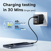 Baseus 65W GaN Charger PD Charge Type C USB Charger Support QC Portable Fast Charger For iPhone 17 16 15 14 13 12 Laptop Charger - Image 3