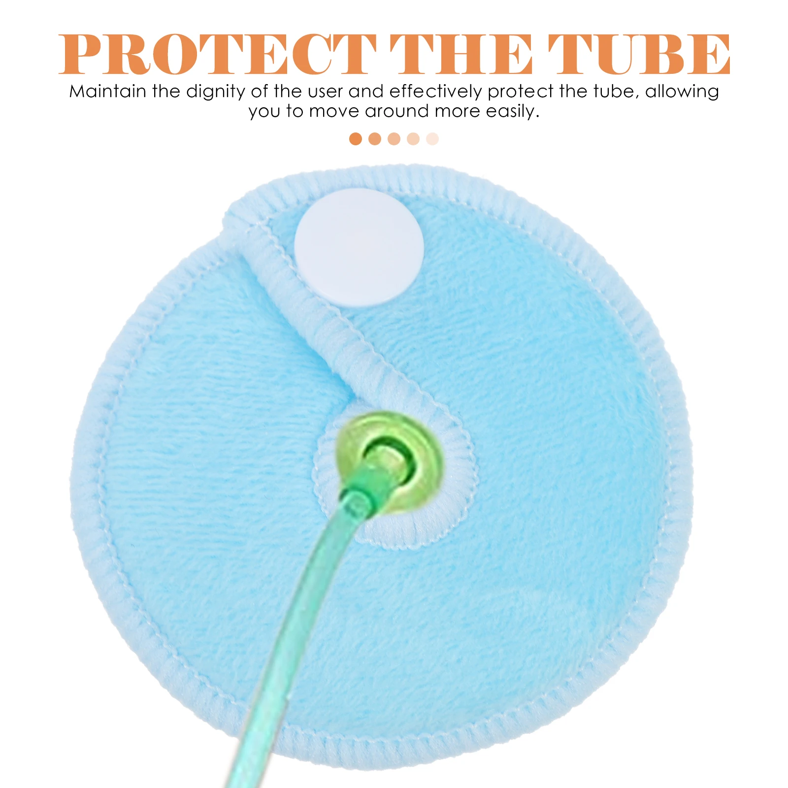Pipe Supports Tube Pad Cushions Cannula Nursing Supplies Wraps Pads White Supple Mats Feeding Baby 28 Pcs tube pads