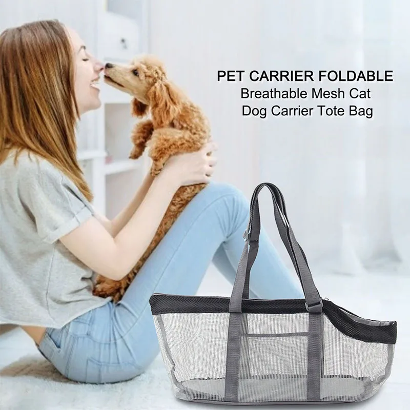 Dog Cat Carrying Bag Portable Quadrilateral Mesh Surface Breathable