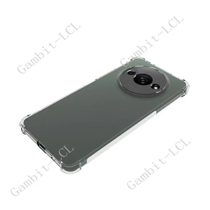 Durable Shockproof Silicone TPU Back Cover - Anti-Falling Protective Case for Xiaomi Redmi A3 and Poco C61