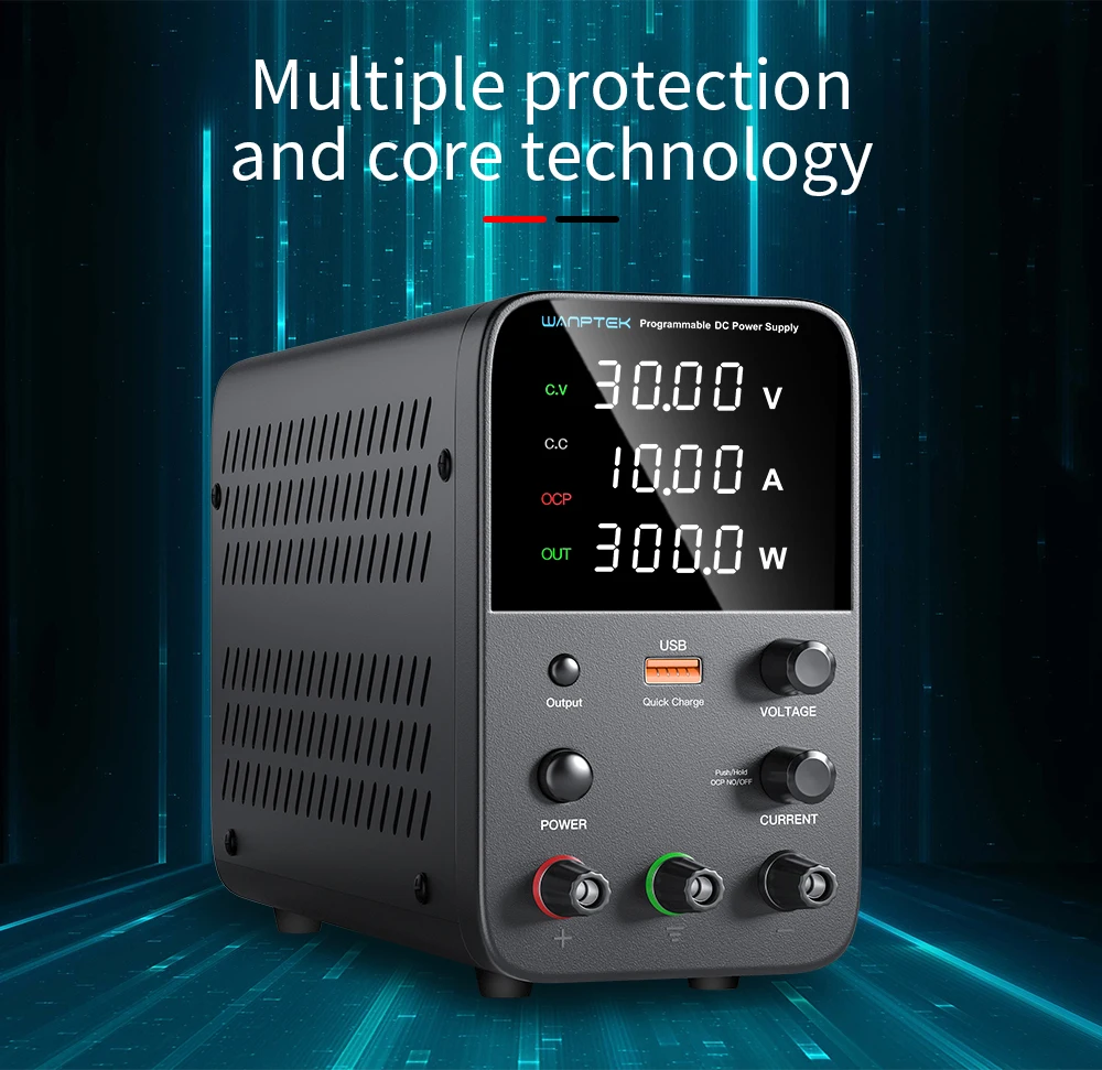 Wanptek-Regulado Lab DC Power Supply, Regulador de