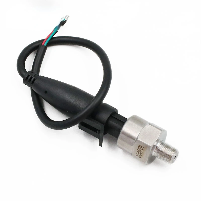 Pressure Sensor Transmitter Transducer Stainless Steel 1/8&rdquo;-27 NPT Oil Fuel Diesel Air Gas Water Import Ceramic with 0.3m Cable