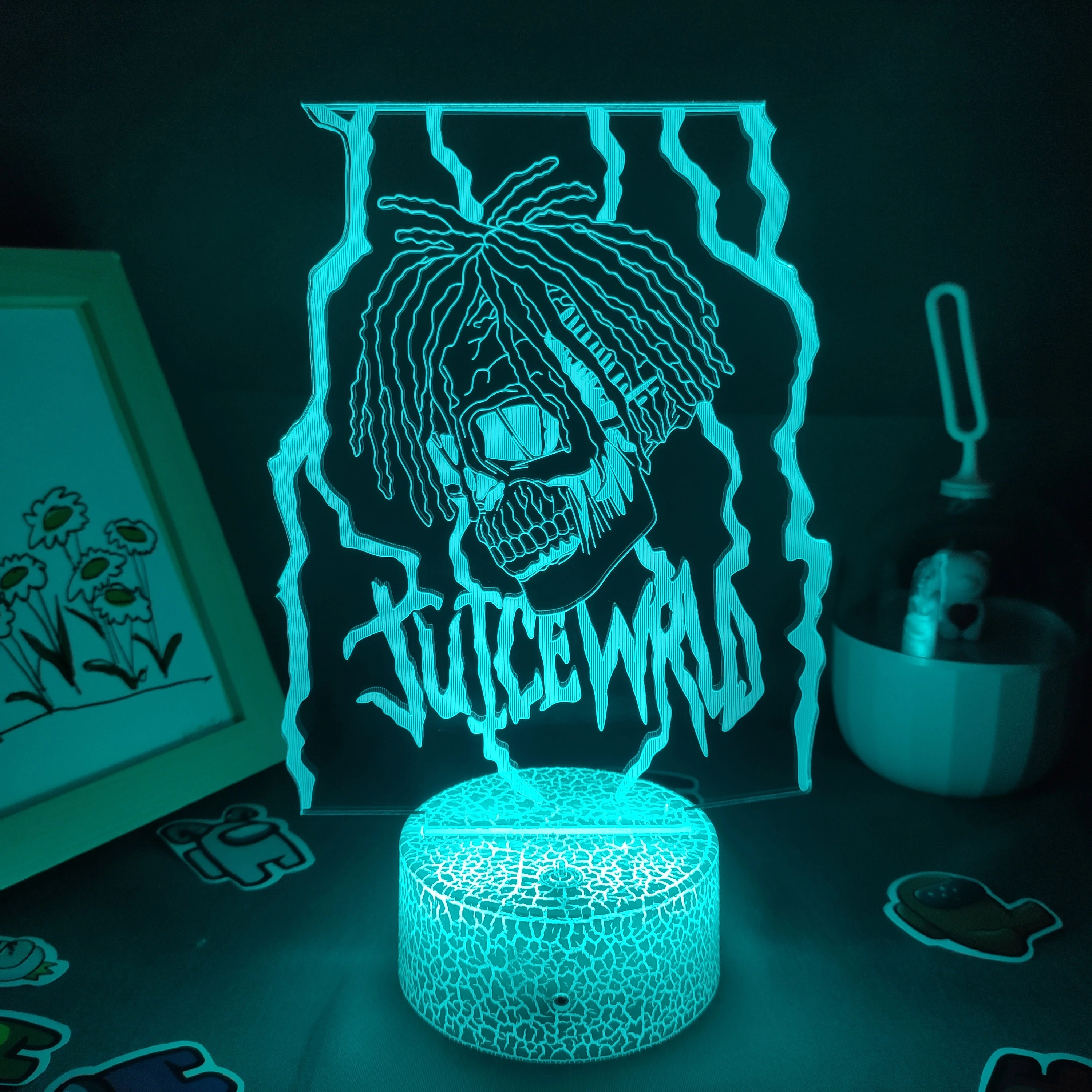 JUICE WRLD 999 CRY BABY NO VANITY GET CAKE DIE YOUNG LOVE All Design SKU 3D  LED Lamp EVERYBODY EVERYTHING Dropshipping| | - AliExpress