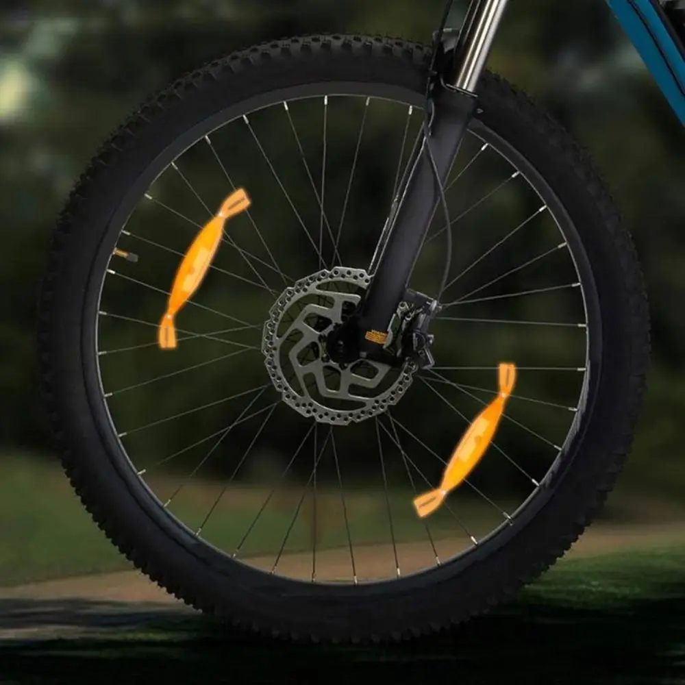 1 Pair ABS Bike Spoke Reflectors Bicycle Wheel Reflectors Bicycle Accessories Cycling Reflector
