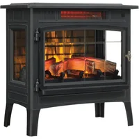 NEW duraflame Freestanding Electric Fireplace Stove Heater with 3D Flame Effect for 1,000 Sq. Ft. Room, Black 1