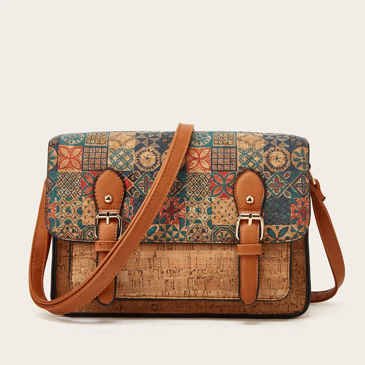 

Single Shoulder Oblique Straddle Bag Summer Large Capacity Women's Printed Bag Retro Art