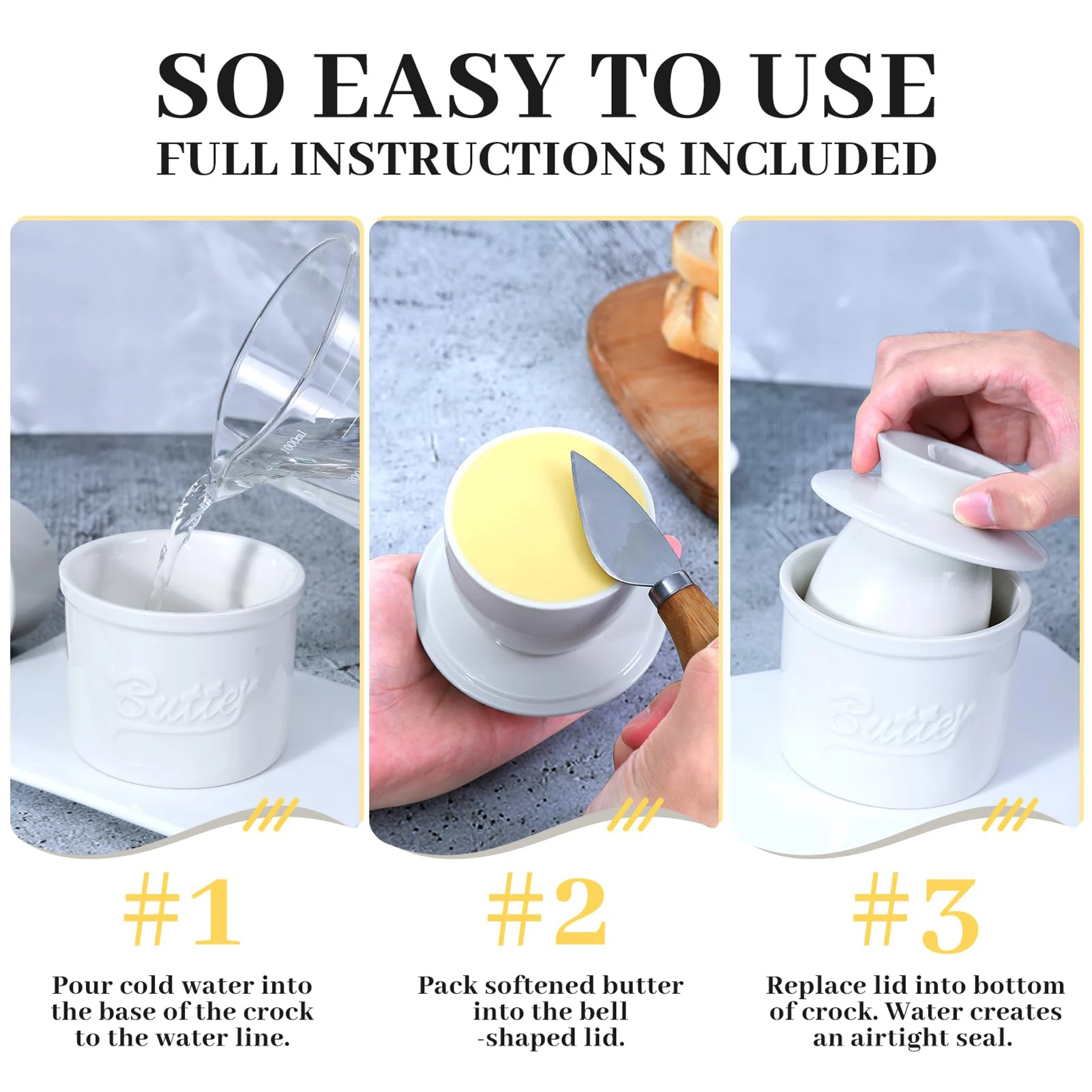 Ceramic Butter Storage Container Unique Appearance Glossy Finish Butter Tray Suitable for Friend Family Neighbors Gift