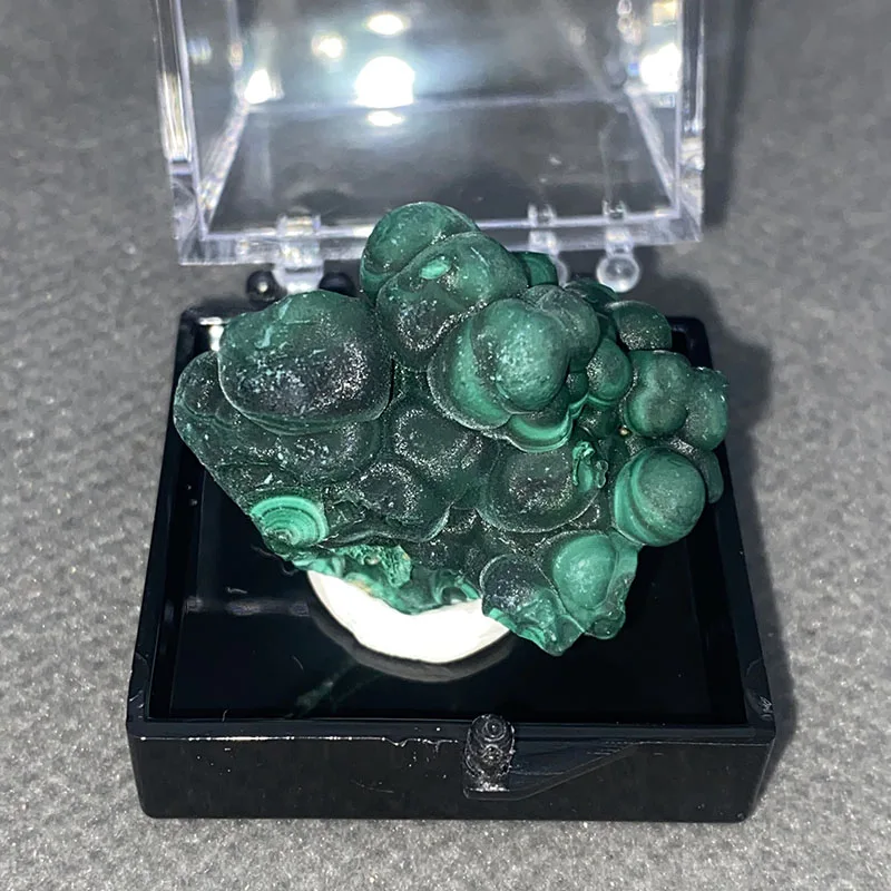 100% natural Malachite  raw stone mineral specimen healing crystal gemstone collection Box size:35*35*35mm