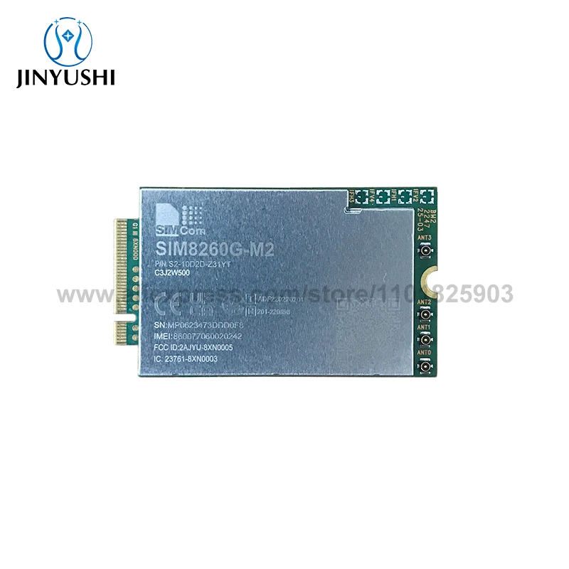 

SIMCom SIM8260G-M2 M.2 5G Module Multi-Band C3J2W500 NR/LTE-FDD/HSPA + R16 LTE-TDD NSA/SA