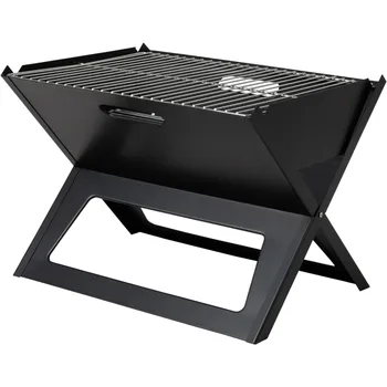 1pc Notebook BBQ Grill Cooking Bars Instant Foldable & Easy Portability For Outdoor Barbecues Camping Traveling Picnics Garden 1