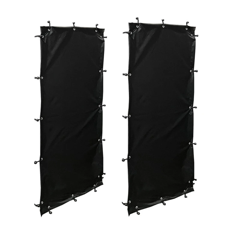 

Firewood Weather Proof Curtain Set, Wood Shed Polyester Panel Curtain Suitable For 66x148cm Wood Frame for Camping BBQ